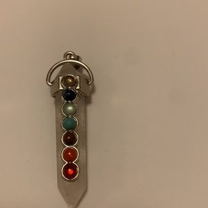Quartz and Chakra Pendant